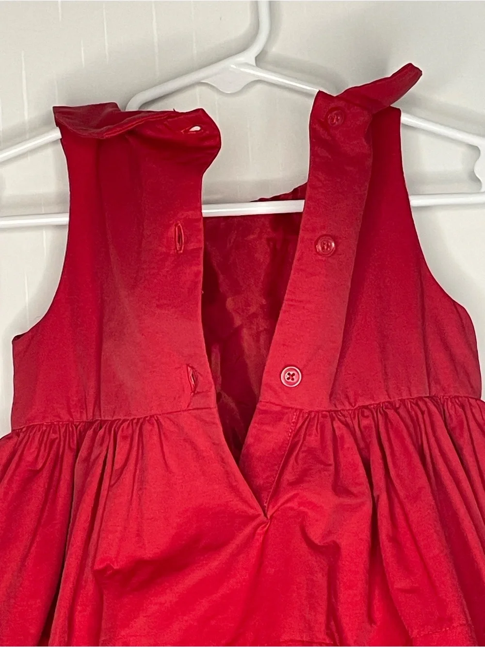Janie and Jack 2012 Holiday Gift Red Tiered Party Dress Size 18-24 Month